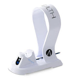 ASDA STEALTH SP-C60 V Charging Station with Headset Stand for PS5 - White- Buy online at McGrocer