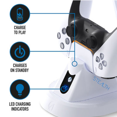 STEALTH SP-C60 V charging station with headset stand for PS5, UK version