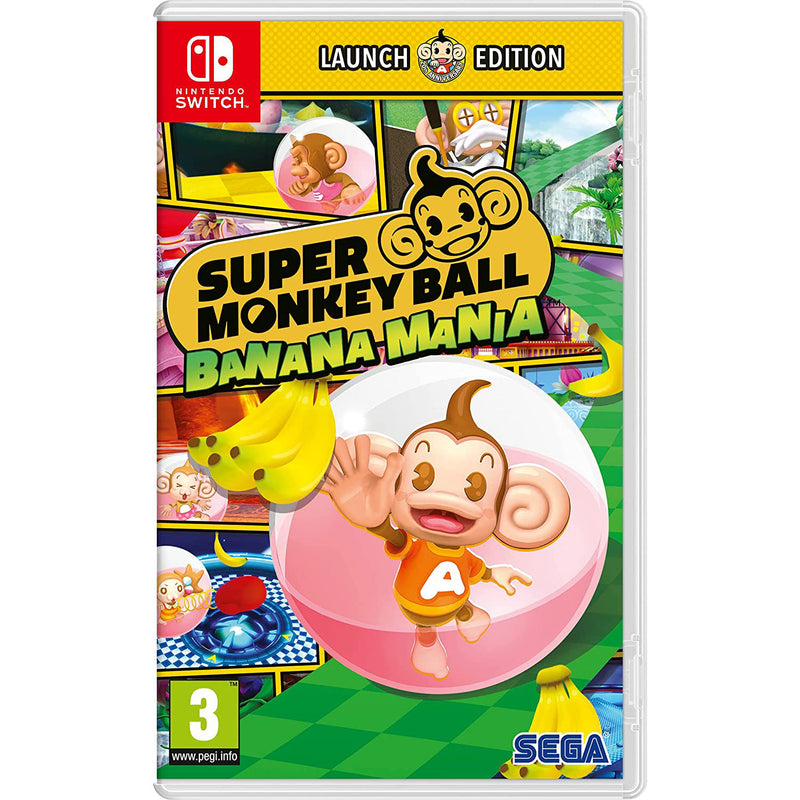 Nintendo Switch Super Monkey Ball Banana Mania game, imported from the UK