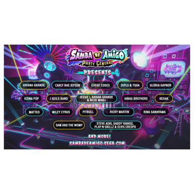 Nintendo video game Samba De Amigo Party Central, imported from the UK