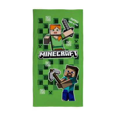 Minecraft towel, imported from the UK
