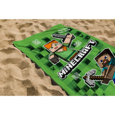 Minecraft towel, imported from the UK