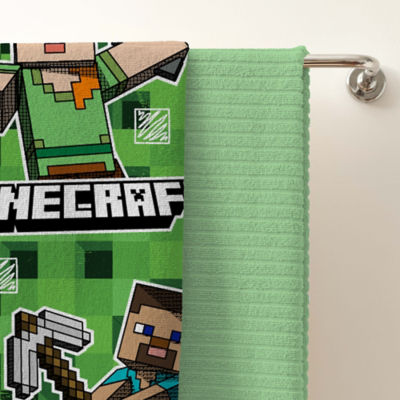 Minecraft towel, imported from the UK