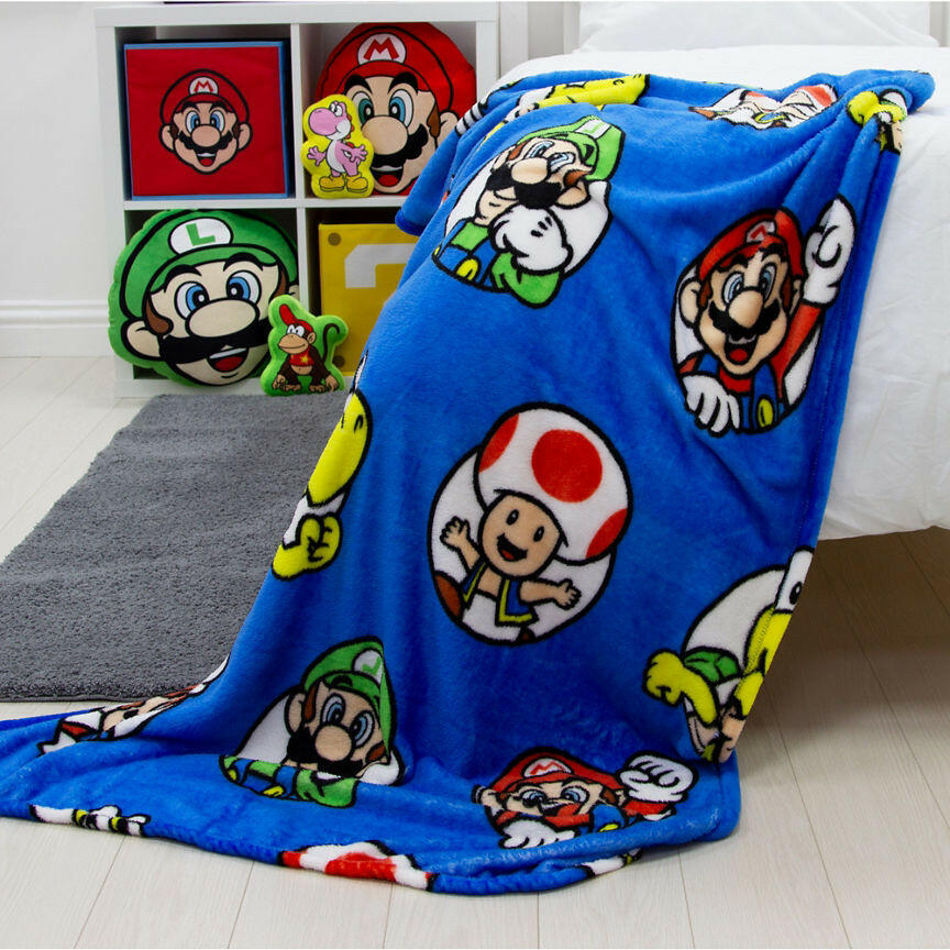 Super Mario Fleece Blanket GOODS ASDA