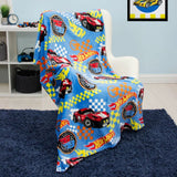 Hot Wheels fleece blanket 100cm x 150cm (British brand)
