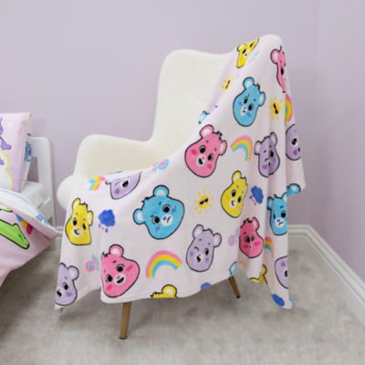 Care Bears rainbow fleece blanket 100x150cm, imported from the UK