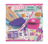 XOXO foot spa set with salts and nail accessories, imported from the UK
