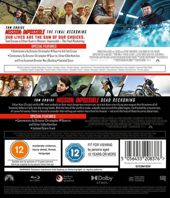 Mission: Impossible Dead Reckoning and Final Reckoning Blu-ray - British product