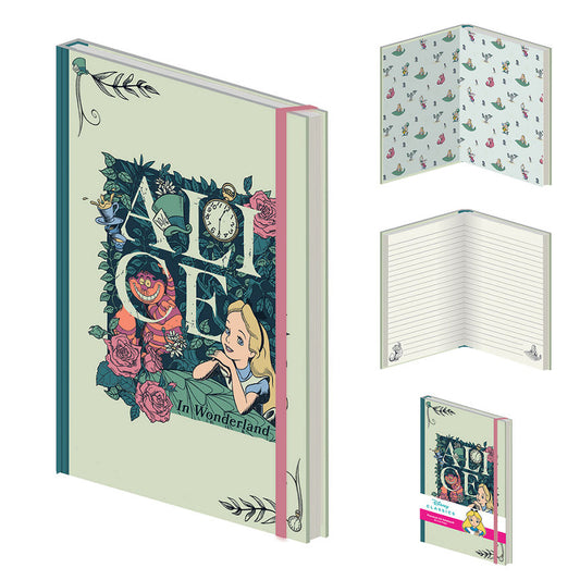 Disney Alice in Wonderland A5 Premium Notebook GOODS ASDA   