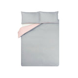 George Home reversible double duvet set pink grey (British brand)