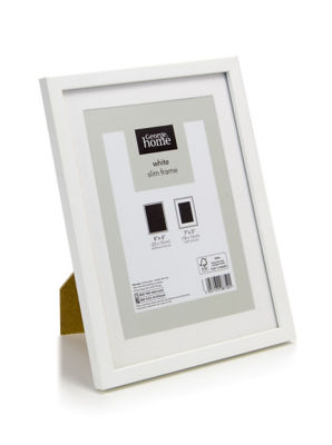 George Home White Slim Photo Frame 7 x 5 inch, UK version