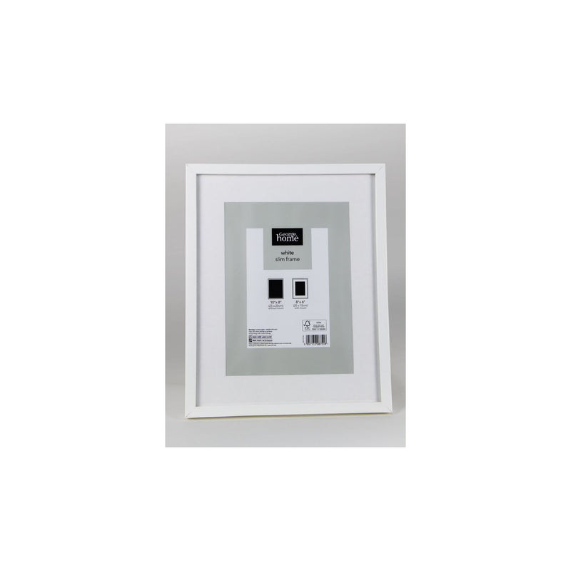 George Home white photo frame 8x6 with mount, 10x8 no mount, UK version