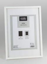 George Home White Photo Frame 9x7 with Mount, A4 no Mount