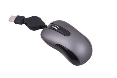 ONN travel laptop mouse with retractable cable wired, UK version
