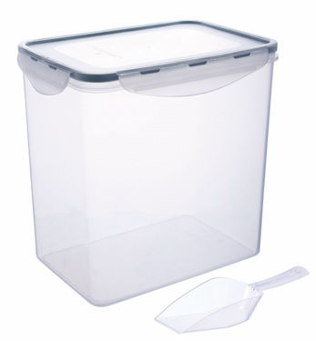 George Home clip lid food storer with scoop 5.4L, UK version