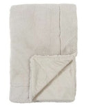 George Home natural super soft faux fur throw - British product