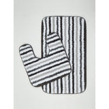 ASDA George Home Grey Rubber Backed Microfibre Bathroom Pedestal and Bath Mat Set- Buy online at McGrocer