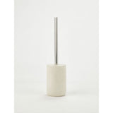 George Home natural sandstone effect toilet brush with silver handle (British brand)