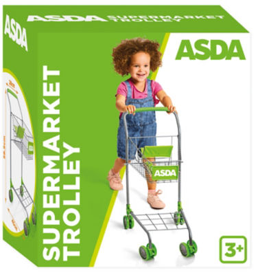 ASDA toy supermarket trolley 3+ years - British product