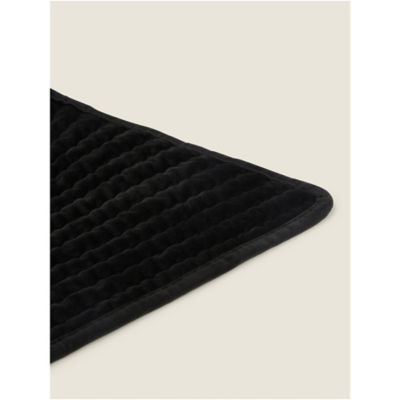 George Home Black Embroidered Velvet Throw 150 x 200 cm, UK version