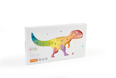 George Home wooden dino number puzzle, UK version