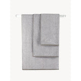 George Home grey herringbone large cotton bath sheet (British brand)