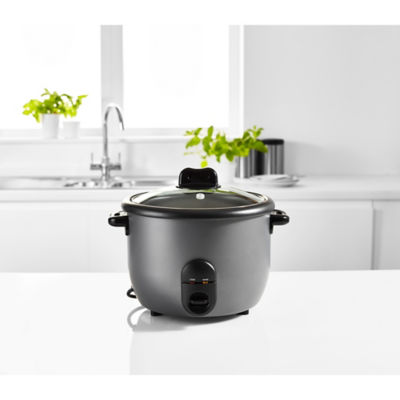 George Home Grey Rice Cooker and Steamer 1.8L, UK version