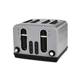 George Home Grey Stainless Steel 4 Slice Toaster, UK version