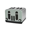George Home green stainless steel 4 slice toaster, UK version