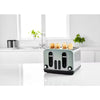 George Home green stainless steel 4 slice toaster, UK version