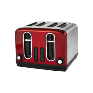 George Home 4 Slice Toaster Red