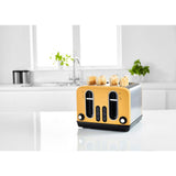 George Home toaster yellow stainless steel 4 slice, UK version