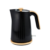 George Home Black & Wood Textured Scandi Fast Boil Kettle 1.7L, UK version