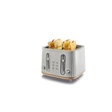 George Home white and wood scandi 4 slice toaster, UK version