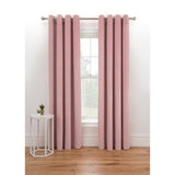 ASDA George Home Pink Matt Velvet Lined Eyelet Curtains- Buy online at McGrocer