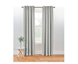 ASDA George Home Grey Textured Weave Lined Curtains- Buy online at McGrocer