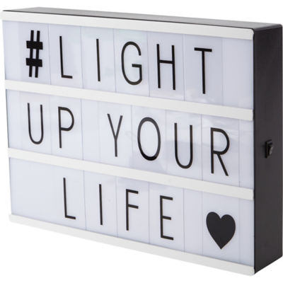 George Home cinema light box with LED letters, UK version