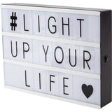 George Home cinema light box with LED letters, UK version