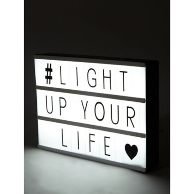 George Home cinema light box with LED letters, UK version