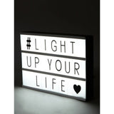 George Home cinema light box with LED letters, UK version