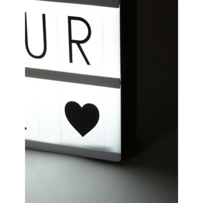 George Home cinema light box with LED letters, UK version