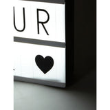 George Home cinema light box with LED letters, UK version