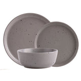ASDA George Home Grey Speckled Stoneware Dinner Set 12 Piece- Buy online at McGrocer