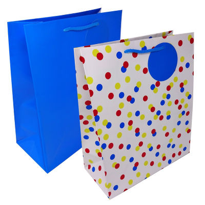 George Home large gift bags blue and striped - British product
