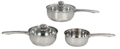 George Home 3-piece saucepan set, UK version