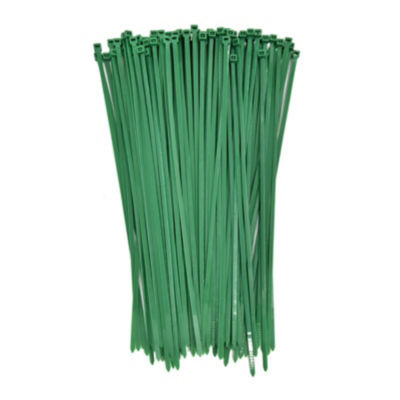 ASDA green cable ties 100 pack 27.5cm - British product