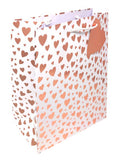 George Home Rose Gold Heart Gift Bag Large, imported from the UK