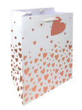 George Home rose gold heart medium gift bag, UK version