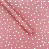 George Home pink and gold spot foil roll wrap 3m, UK version