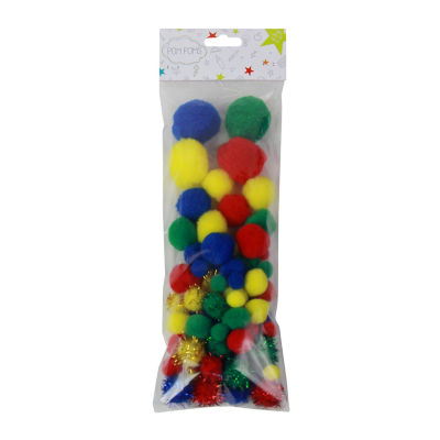 ASDA craft pom poms - British product